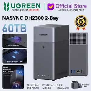UGREEN NAS DH2300 2-Bay NAS Server 60TB Max 4GB RAM 1GbE Network Port With 4K HDMI Port
