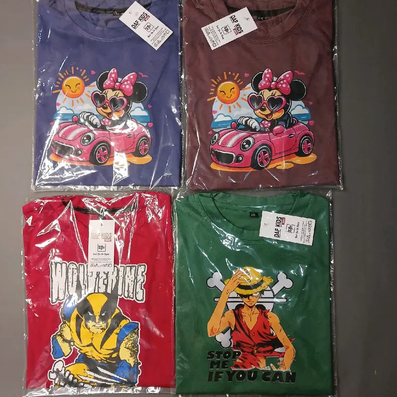 PAKET KAOS ANAK 50RB/3PCS Baju Motif Fashion Kids 3