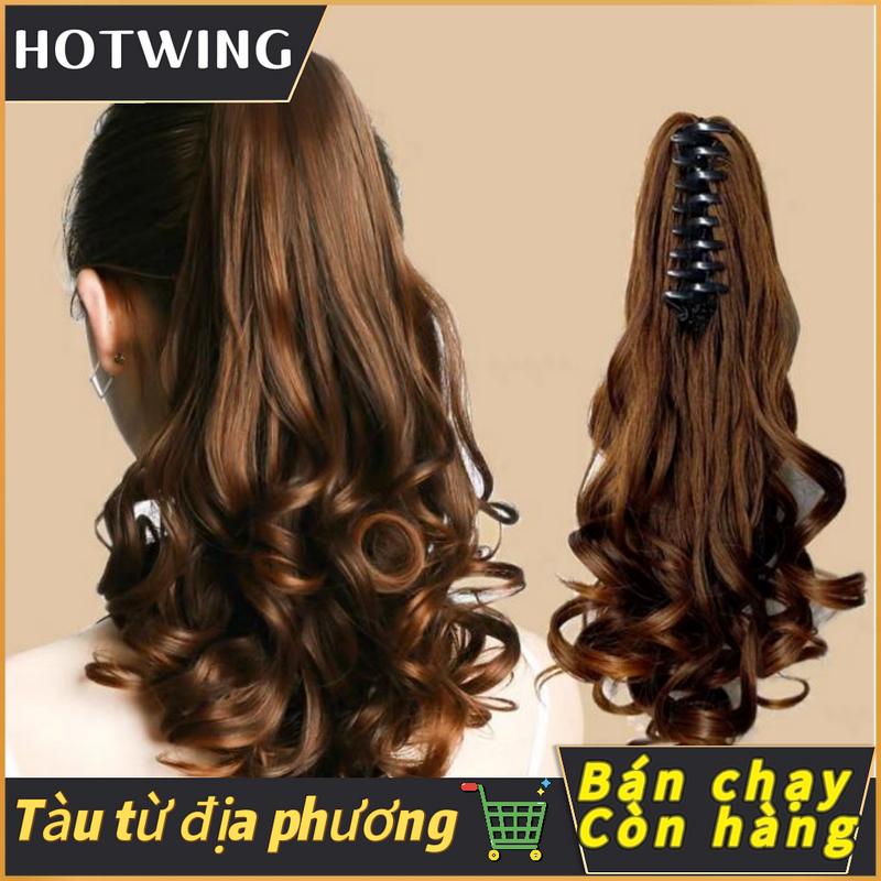Phụ nữ xoăn tóc clip tóc giả mô phỏng tự nhiên sóng đuôi ngựa thời trang nối tóc Vận chuyển từ Việt Nam