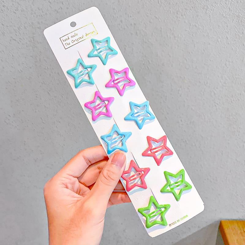 Product Introduction of Kẹp Tóc Đầy Màu Sắc Cho Em Bé Gái, 10 Cái / Lốc, Kẹp BB Ngọt Ngào Cho Trẻ Em, Phong Cách Thường Ngày Và Dễ Thương, Kẹp Tóc, Phụ Kiện Tóc 22