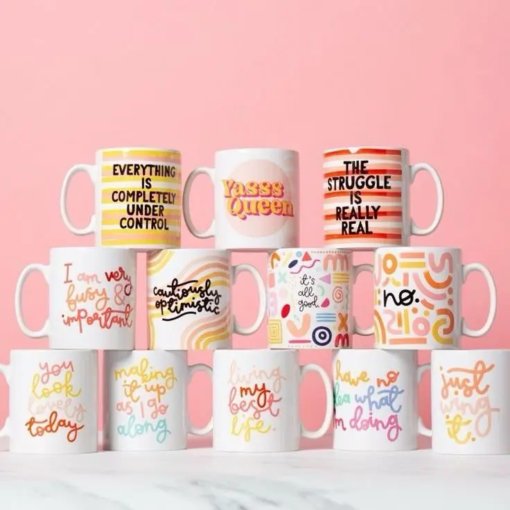 CETAK MUG CUSTOM TANPA MINIMAL ORDER LANGSUNG JADI / FOTO / TULISAN / NAMA DESAIN SUKA SUKA 1