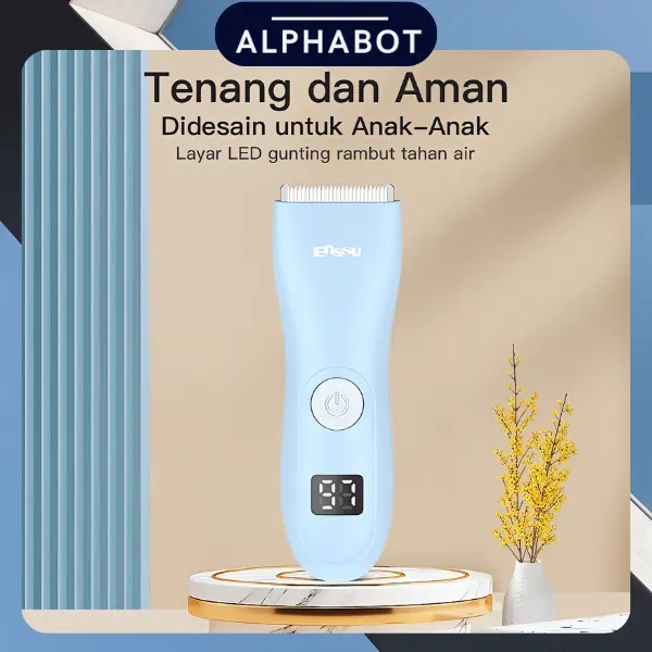 ENSSU Hair Clipper Baby Alat Pemotong Rambut Elektrik 11in1 Alat Cukur Rambut Bayi USB Charger Dengan Kebisingan Rendah Waterproof ES935B