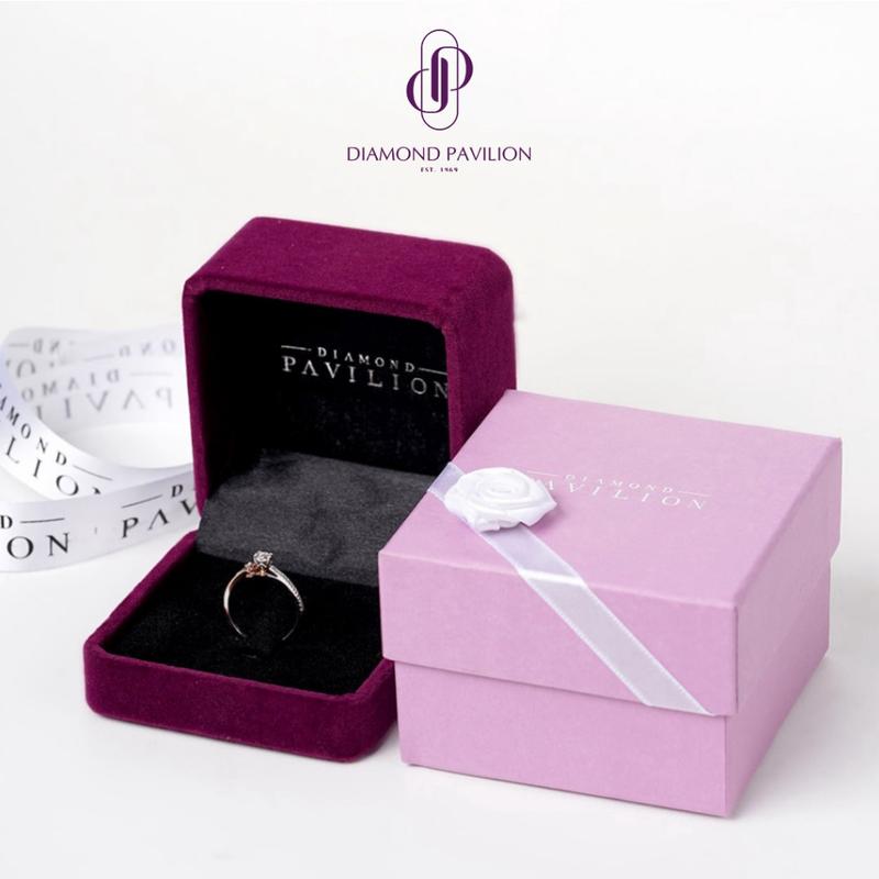 Diamond Pavilion Cincin Emas Batu Berlian Pritta Ring 4
