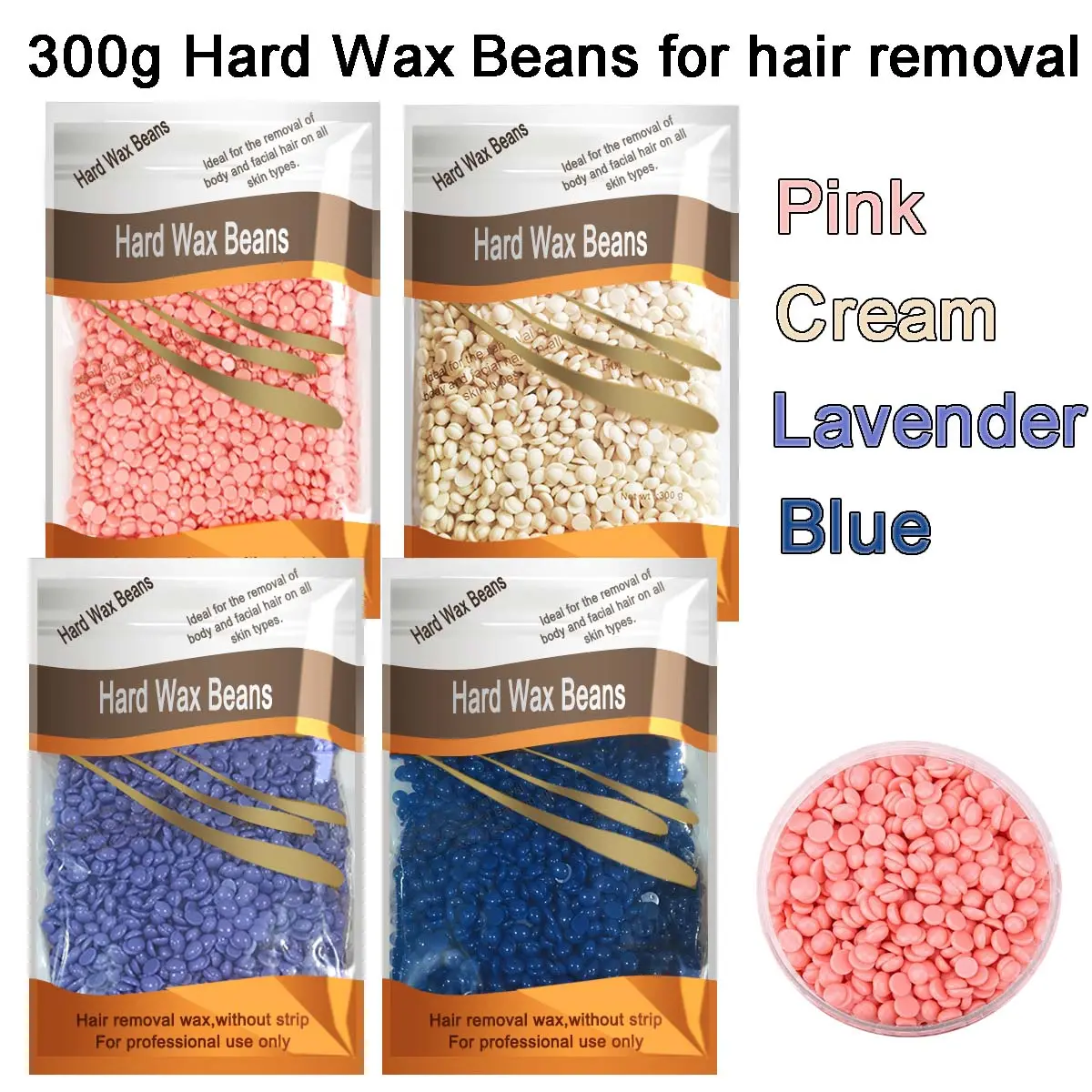 300g Hard Wax Beads for Hair Removal