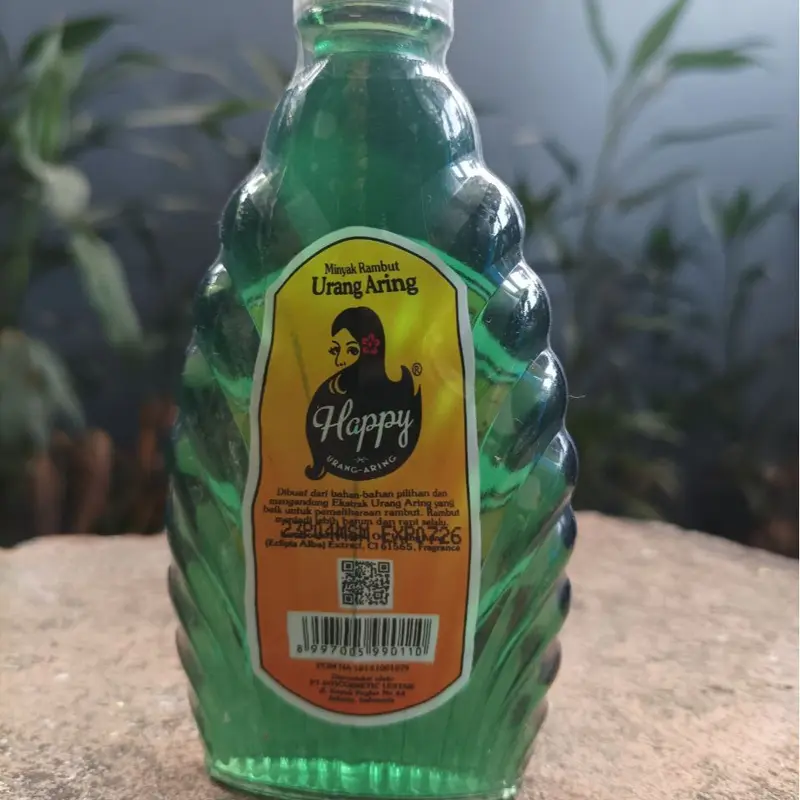 Minyak Rambut Urang Aring | Happy Urang Aring 55ml Penyubur Rambut Rontok Botak Tipis 1