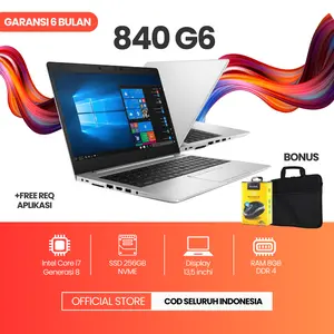 Laptop 840 G6 Intel Core i5 generasi 8 RAM 8GB/ SSD 256GB, 14 inchi