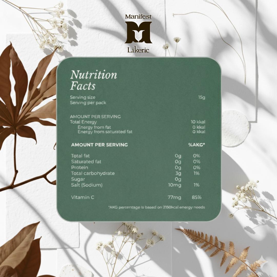 Manifest x Likeric Drink 3 Sachet with Guarana Rosella Extract Green Coffee dan Green Tea