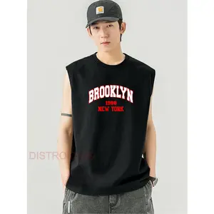 Singlet Pria Brooklyn 1988 Trendy Singlet Pria Dewasa Kaos Singlet Pria Gym Santai