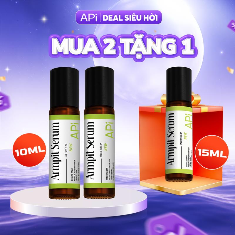 [MUA 2 TẶNG 1] [Độc quyền livestream] Serum hỗ trợ khử mùi APi, Lăn nách giúp khử mùi hôi nách, làm nách khô thoáng vùng da dưới cánh tay Nữ - L1