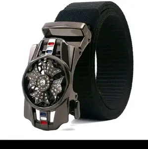 Sabuk Pinggang Ikat Kincir Spinner Bahan Nilon Kanvas Gesper Skena