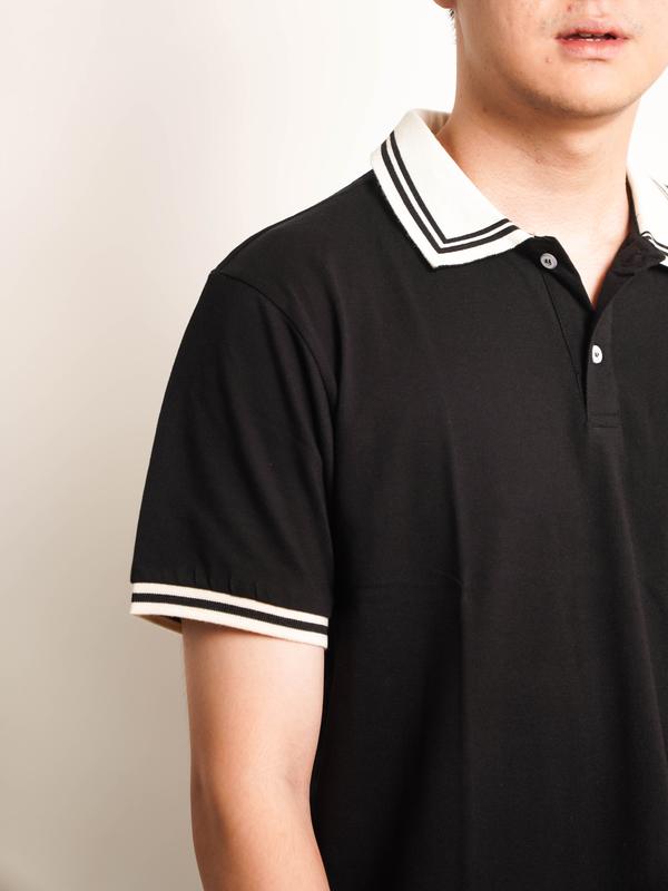 Lormand Polo Basic - Black - 100% Cotton - Polo Shirt 4