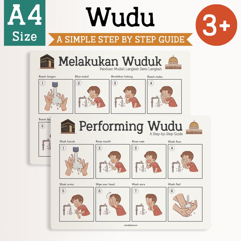Step by Step Wudu Guide, Wuduh, PECS, Toilet Training, Classroom ...