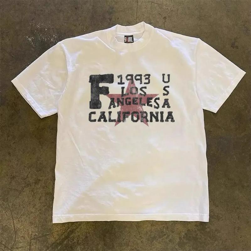 Áo Thun In Hình Vintage CALI Babytee Form Rộng Màu Trắng Mềm Mịn - WETBABY