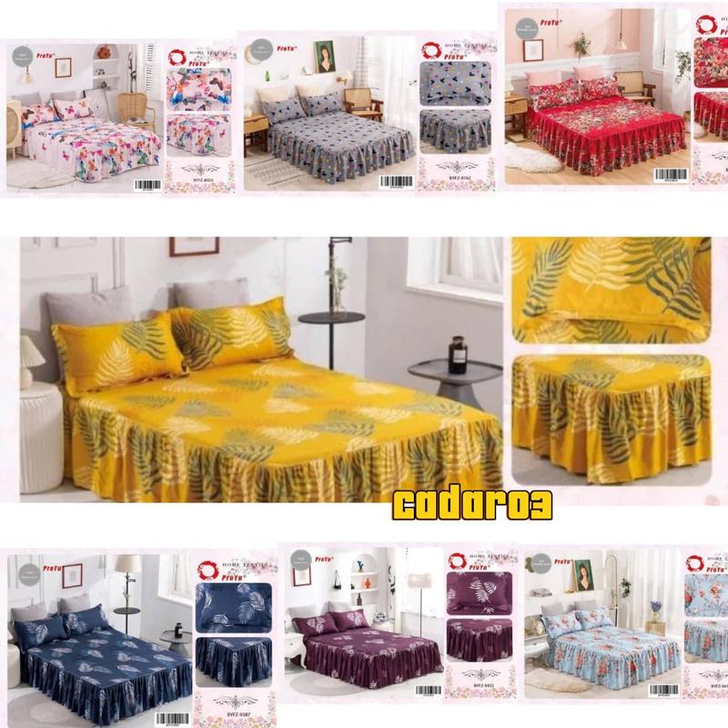 3 IN 1 CADAR ROPOL FITTED BEDSHEET FLORAL DESIGN (QUEEN/KING - TikTok ...