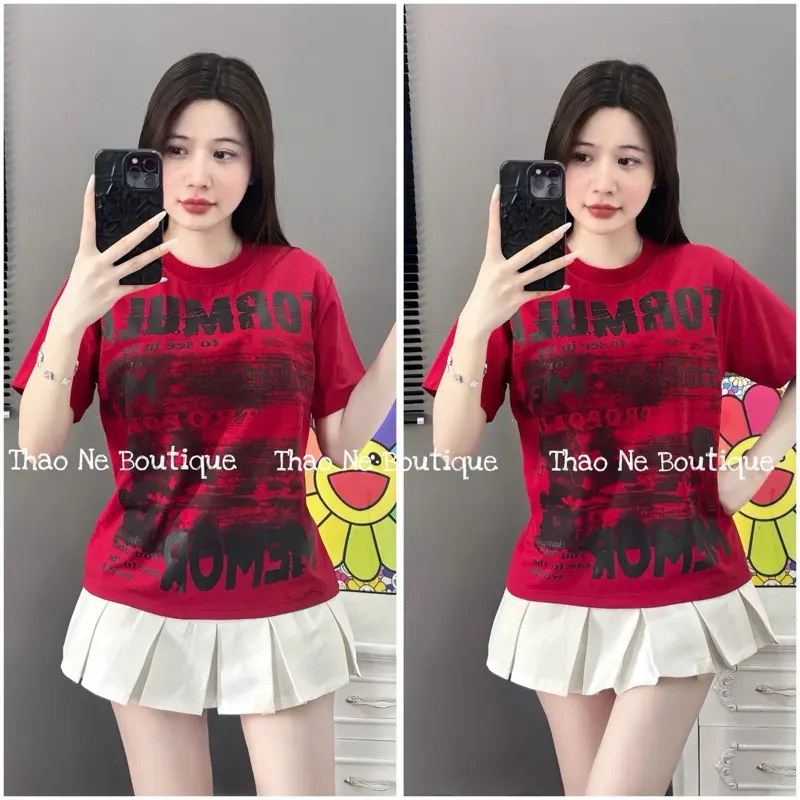 [COTTON 4 CHIỀU VIP] ÁO THUN BABYTEE NỮ IN HÌNH FORMULA FORM VỪA VẶN TÔN DÁNG COTTON 4 CHIỀU. 2