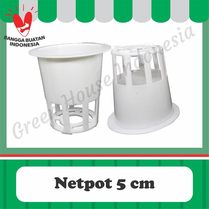 Netpot Putih 5cm - Green House Indonesia 0