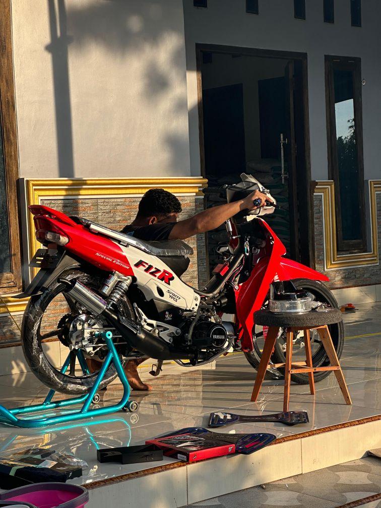 Knalpot FIZ R,FIZR,FORCE1 AG STYLE MONCONG LURUS ORIGINAL RAC RACING EXHAUST