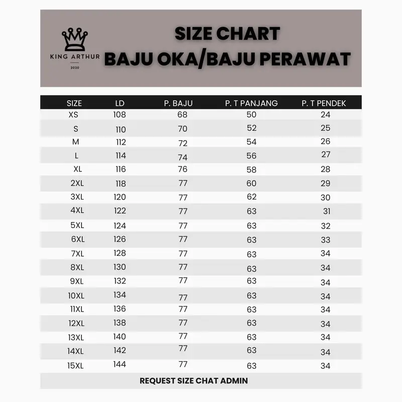 [KingArthur] BAJU OKA LENGAN 3/4 BELAH/CELANA CARGO/BAHAN TOYOBO 100% PREMIUM/ Size XS-2XL / Bisa Request Warna Warna dan Ukuran 1