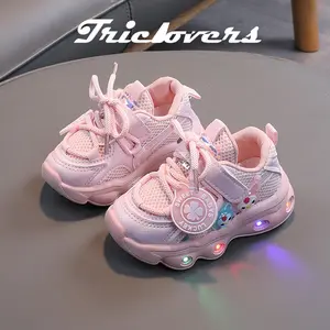 100% LED! Sepatu Lampu LED Anak Laki-Laki & Perempuan Keran Cakep Sneaker Anak LED Unisex Size 21-30