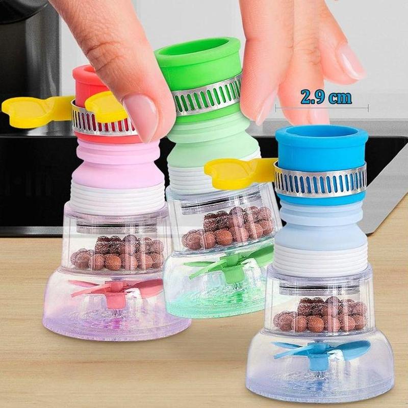  Combo 6 Vòi Xoay 360 Độ Có Thể Kéo Dài Chống Bắn Nước Với Chức Năng Lọc Cặn Nano Kích Thước 2.9 cm Phù Hợp Cổ Ống Từ 16cm Đến 24cm 