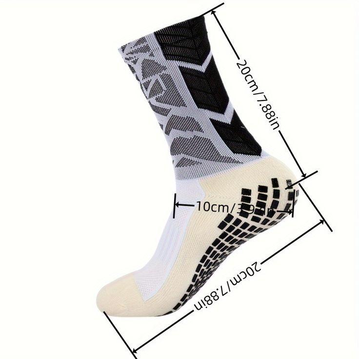 AVA SPORTIVO Kaos Kaki Anti Slip Fox Premium Motif Abu Bahan Tebal & Grip Super Lengket Cocok untuk Sepakbola Basket dan Volly