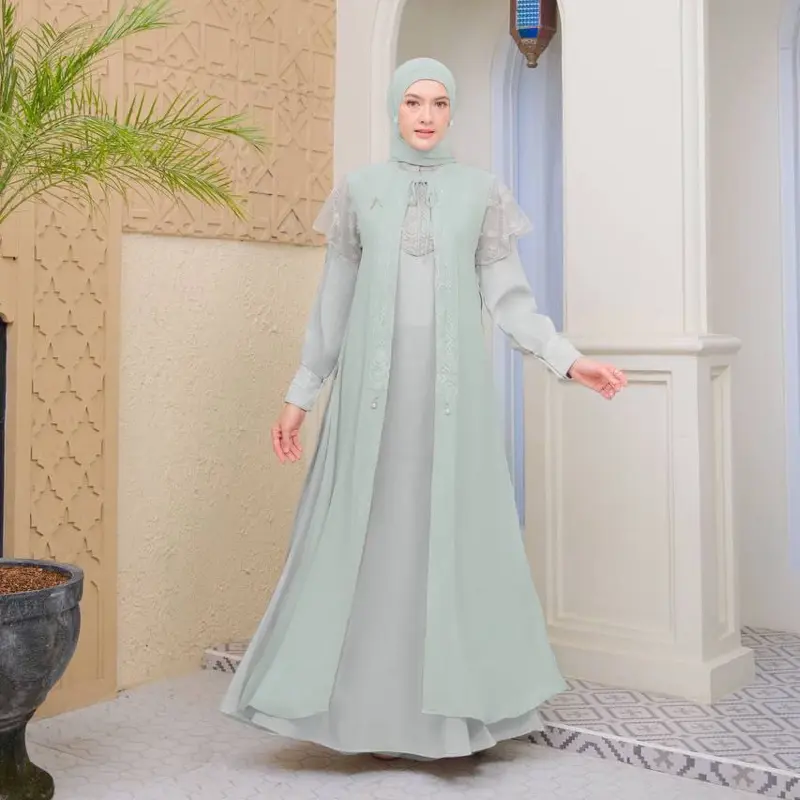 Dress Aqua Honeydew sz L