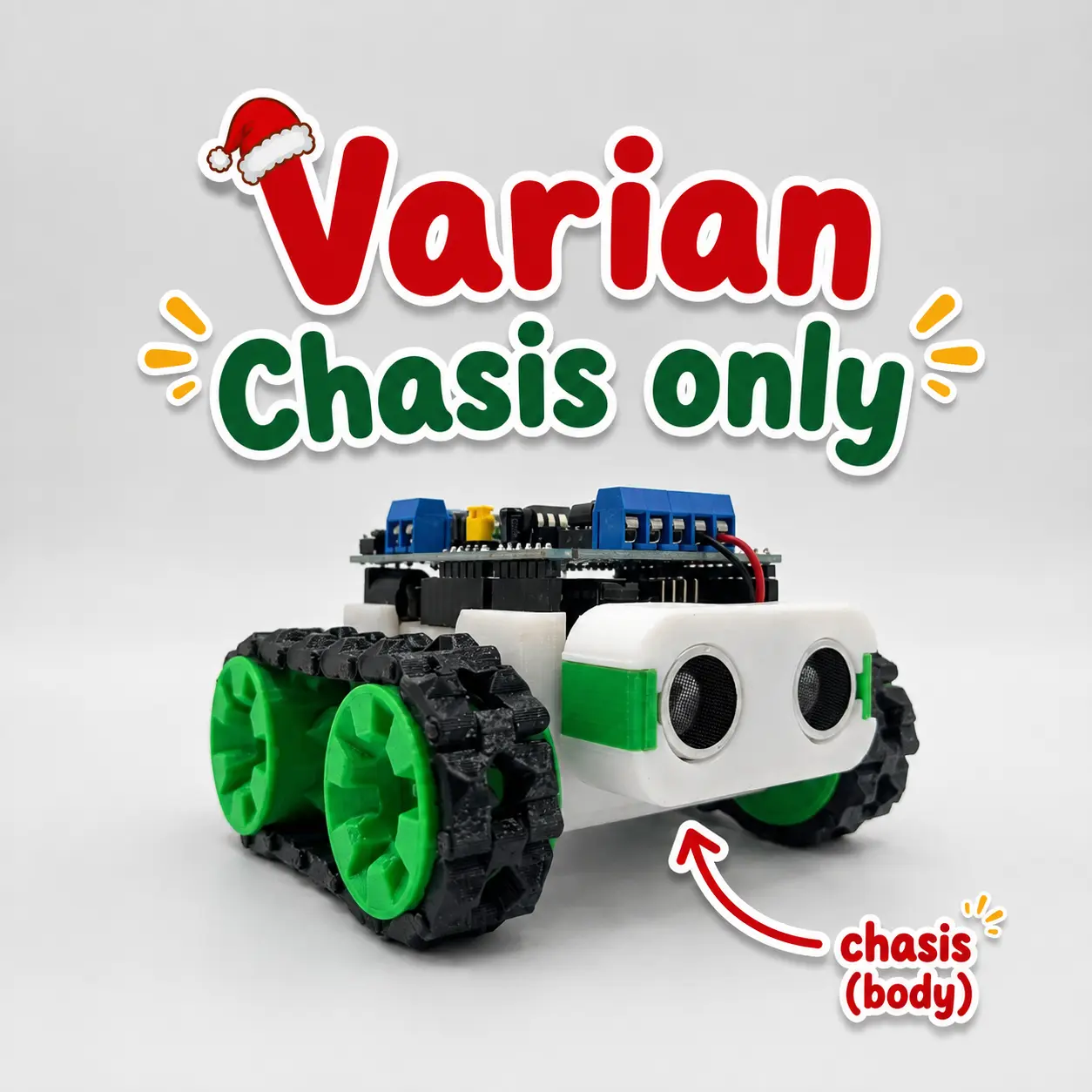SMARS ROBOT Edukasi STEAM Anak-anak Bisa Jadi Robot Avoider, Line Follower, Sumo, Soccer - full 3D Print (PETG)