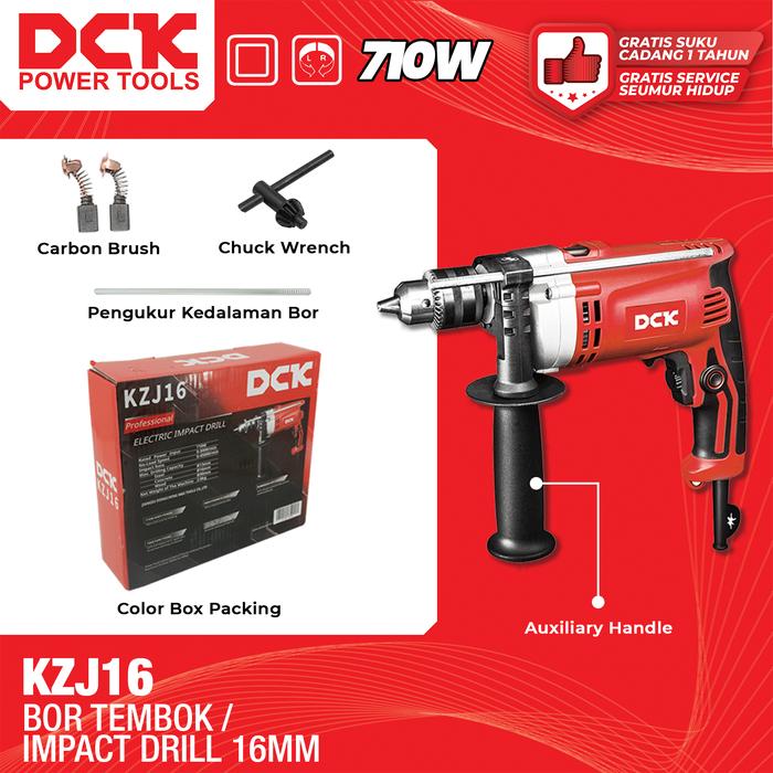 Gambar DCK KZJ16 Mesin Bor Tembok / Impact Drill 16 mm / Bor Tembok Murah / Bor dari Drill&Co Kota Administrasi Jakarta Barat Tokopedia