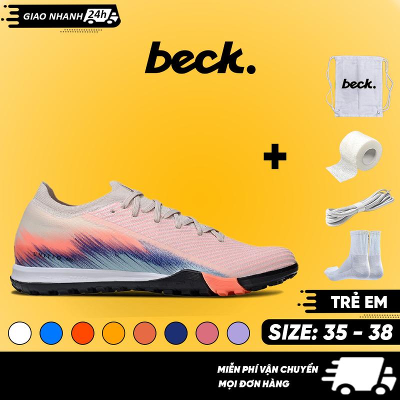  Giày Bóng Đá Trẻ Em 16 Elite Cổ Lửng BECK Đế Đinh TF Bám Sân Các Màu Sắc Sân Cỏ Nhân Tạo 