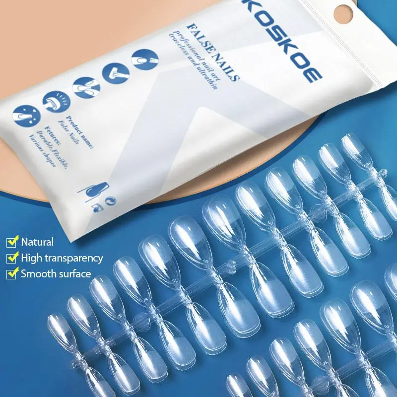 koskoe 120pcs buah cat kuku dorong desain seni kuku palsu ultra-tipis khusus Born Pretty Art Nail-56564/55067/ kuku palsu panjang Extension Polish 0