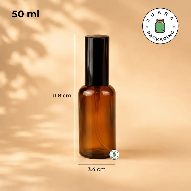 Botol Spray Kaca 30ml 50ml 100ml Botol Parfum Amber Spray Hitam Kaca Tebal Spray Plastik Untuk Perfume 30 ml 50 ml 100 ml