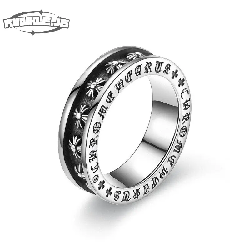 XILO CH RING / CINCIN SALIB / CROSS RING ROYAL KNIGHTS RING KERAJAAN CINCIN KSATRIA RING SKULL RING CINCIN COUPLE RING KOREAN STYLE RING CINCIN STYLE KOREA CINCIN AESTHETIC RING CINCIN TITANIUM STAINLESS CINCIN PRIA CINCIN WANITA HIPHOP PUNK RING 0