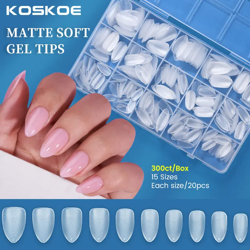 300pcs Nail Tips Press On Ujung Kuku Palsu Xs Xxs Matte Full Cover UV Gel Paku Paluse Extension Manicure Tools BORN PRETTY 56960 Art Lem Polish 0