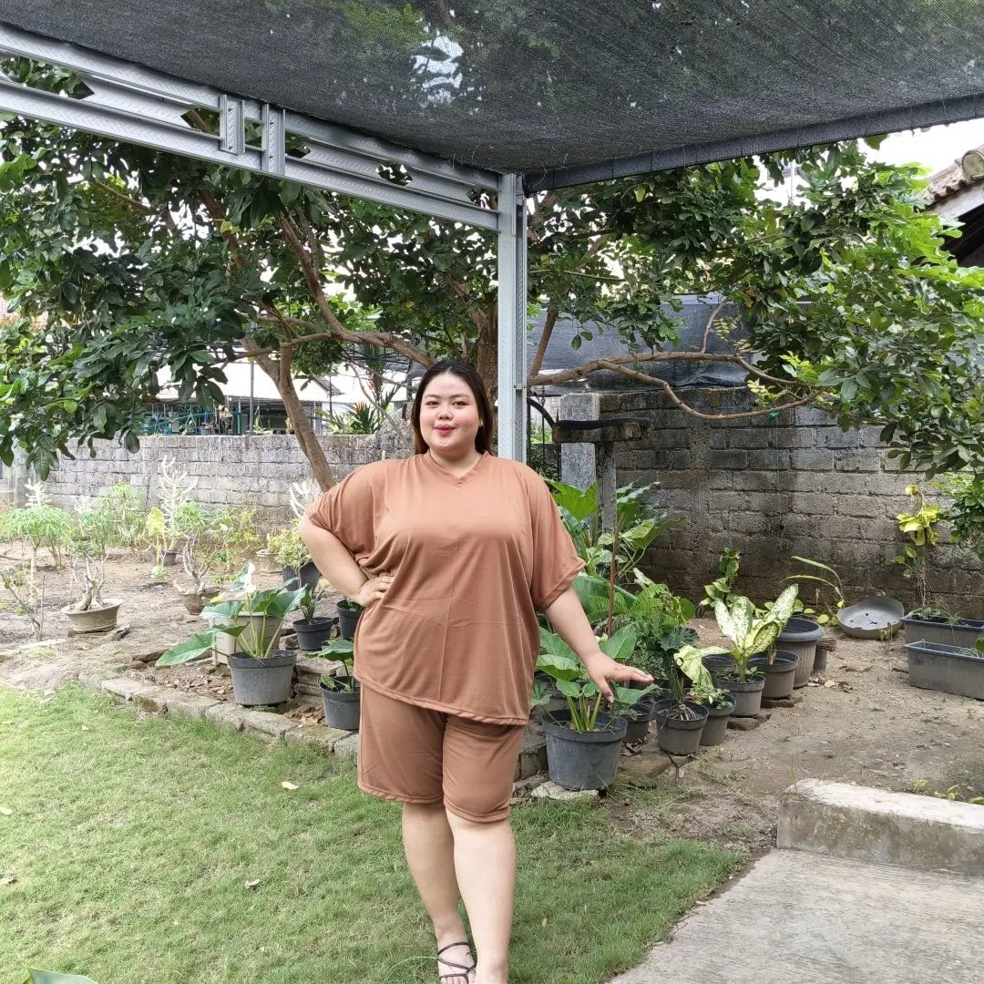ONE SET PENDEK KAOS WANITA   Setelan