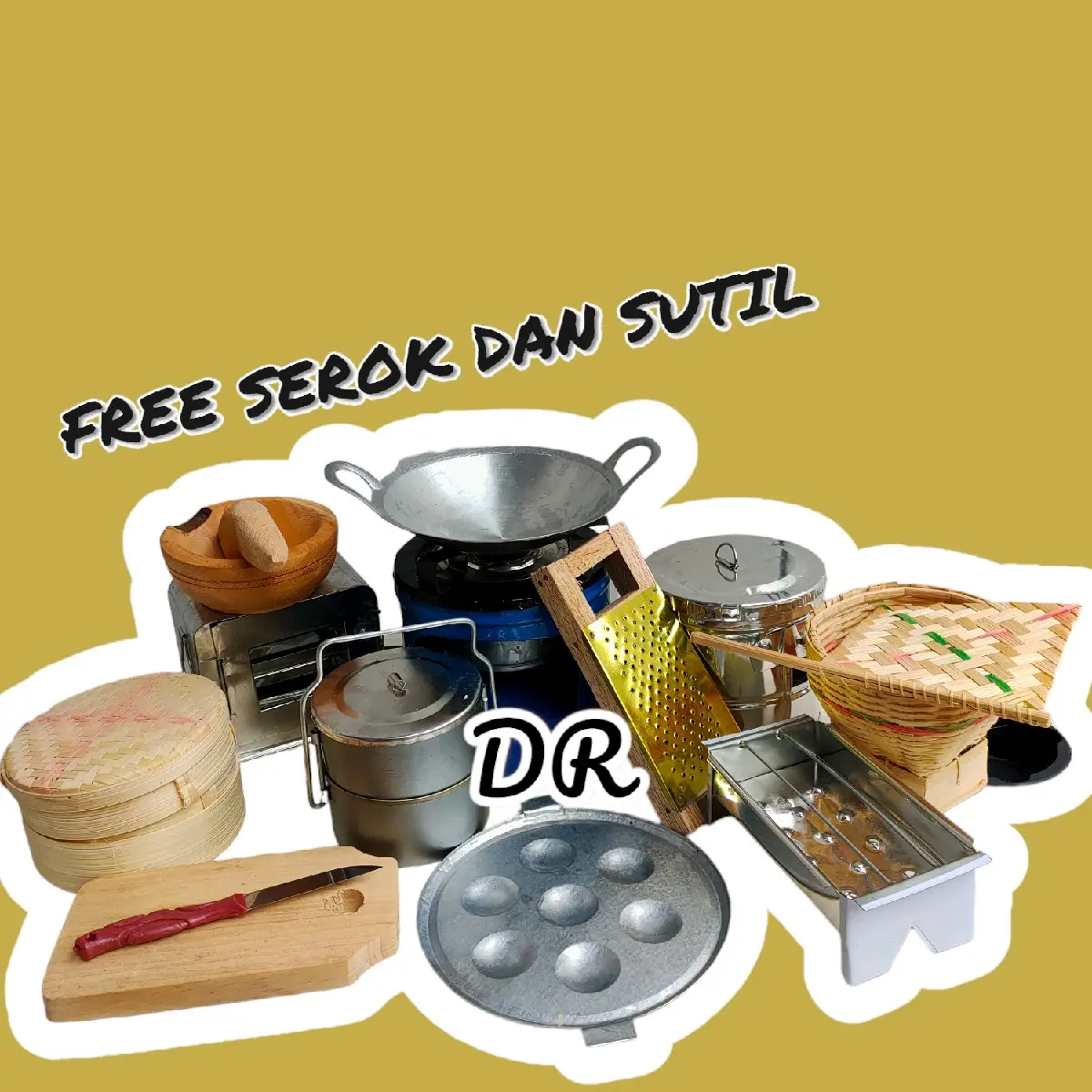 Set Mainan Kompor Mini Masak Masakan Anak Paket Dapur Tasik Free Serok Dan Sutil