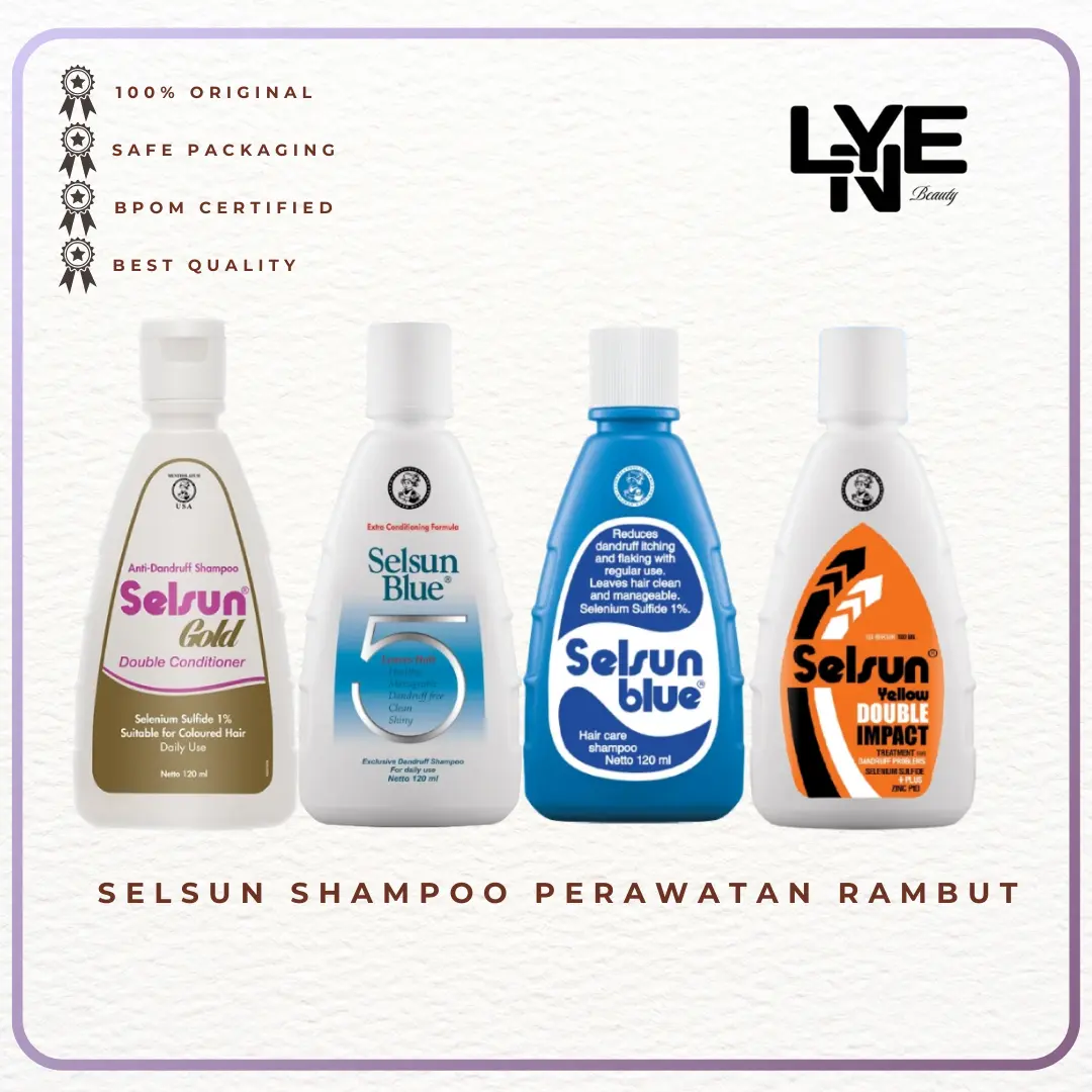Selsun Shampoo Perawatan Rambut Bermasalah / Selsun Yellow Double Impact / Selsun Blue Haircare