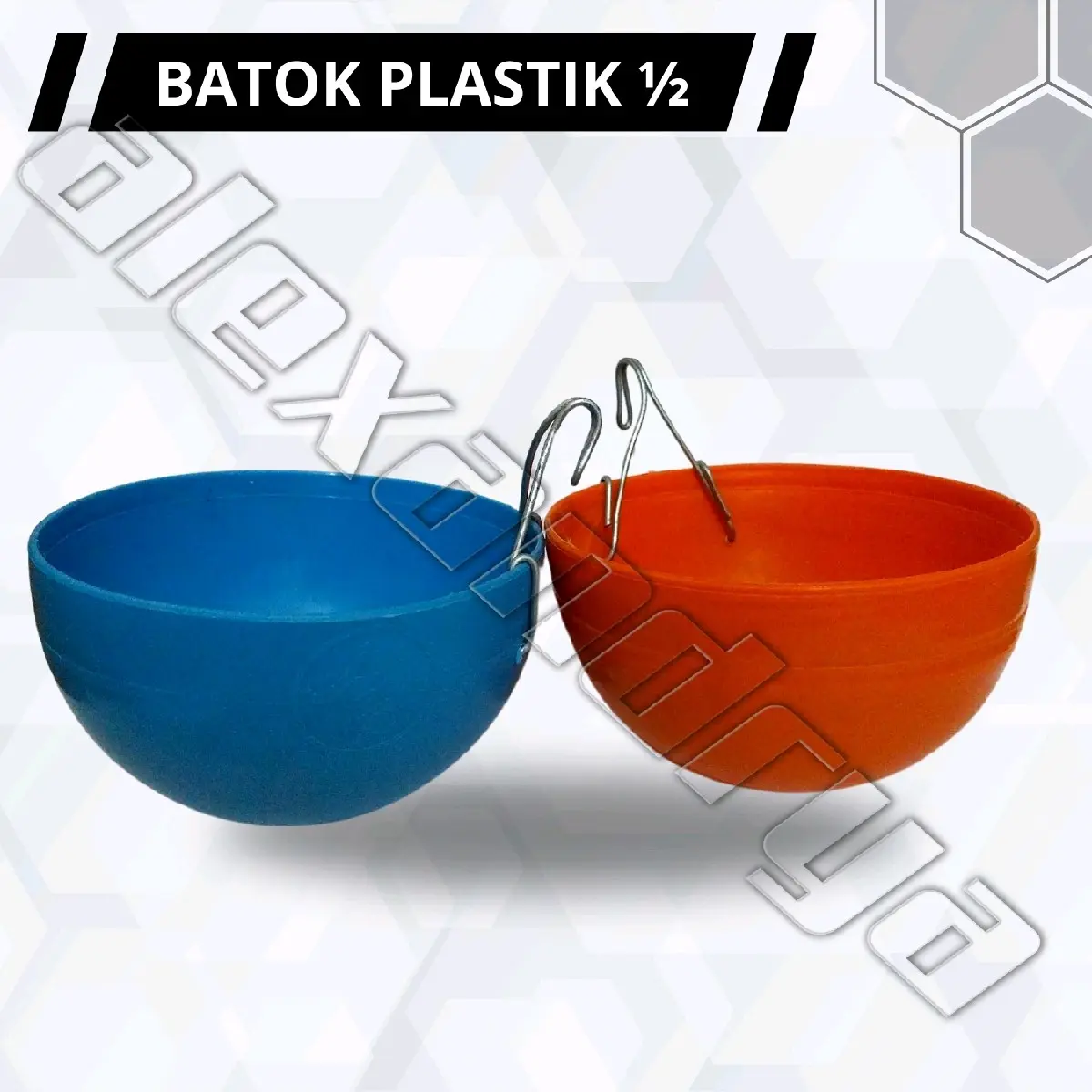 (20pcs) BATOK PLASTIK PAKAN AYAM SETENGAH LINGKARAN ANTI PECAH
