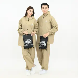 RAINCOAT, JAS HUJAN PVC KARET MANTEL MOTOR ANTI REMBES By Azka.06