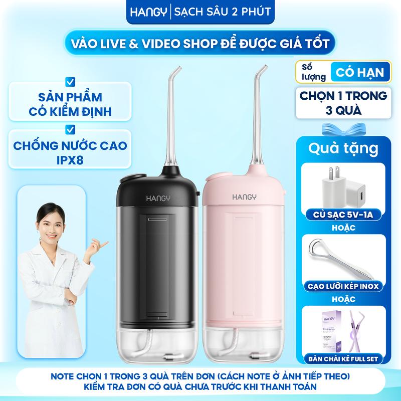  Máy tăm nước HANGY O16   HM23 PRO – Giải pháp vệ sinh răng miệng chuẩn nha khoa | tăm nước cá nhân – du lịch 
