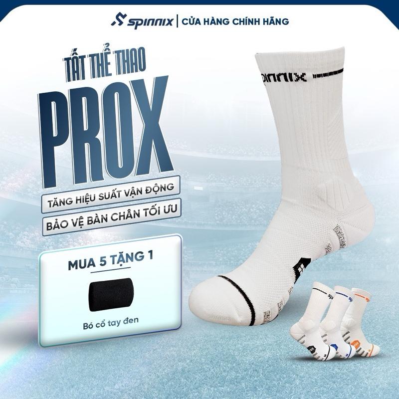 Spinnix Tất Vớ Thể Thao Chuyên Nghiệp ProX Có Vùng Đệm Bảo Vệ, Gấp Đôi Vùng Nén Cơ, Thoáng Khí, Giảm Trơn Trượt, Hỗ Trợ Ngăn Ngừa Chấn Thương Đá Bóng, Tennis, Pickleball, Cầu Lông , Bóng Chuyền,... Dành Cho Nam Và Nữ