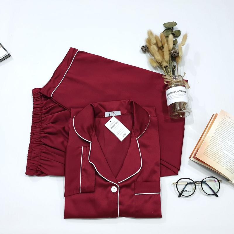PIYAMA SATIN PREMIUM LENGAN PANJANG (PP) 3