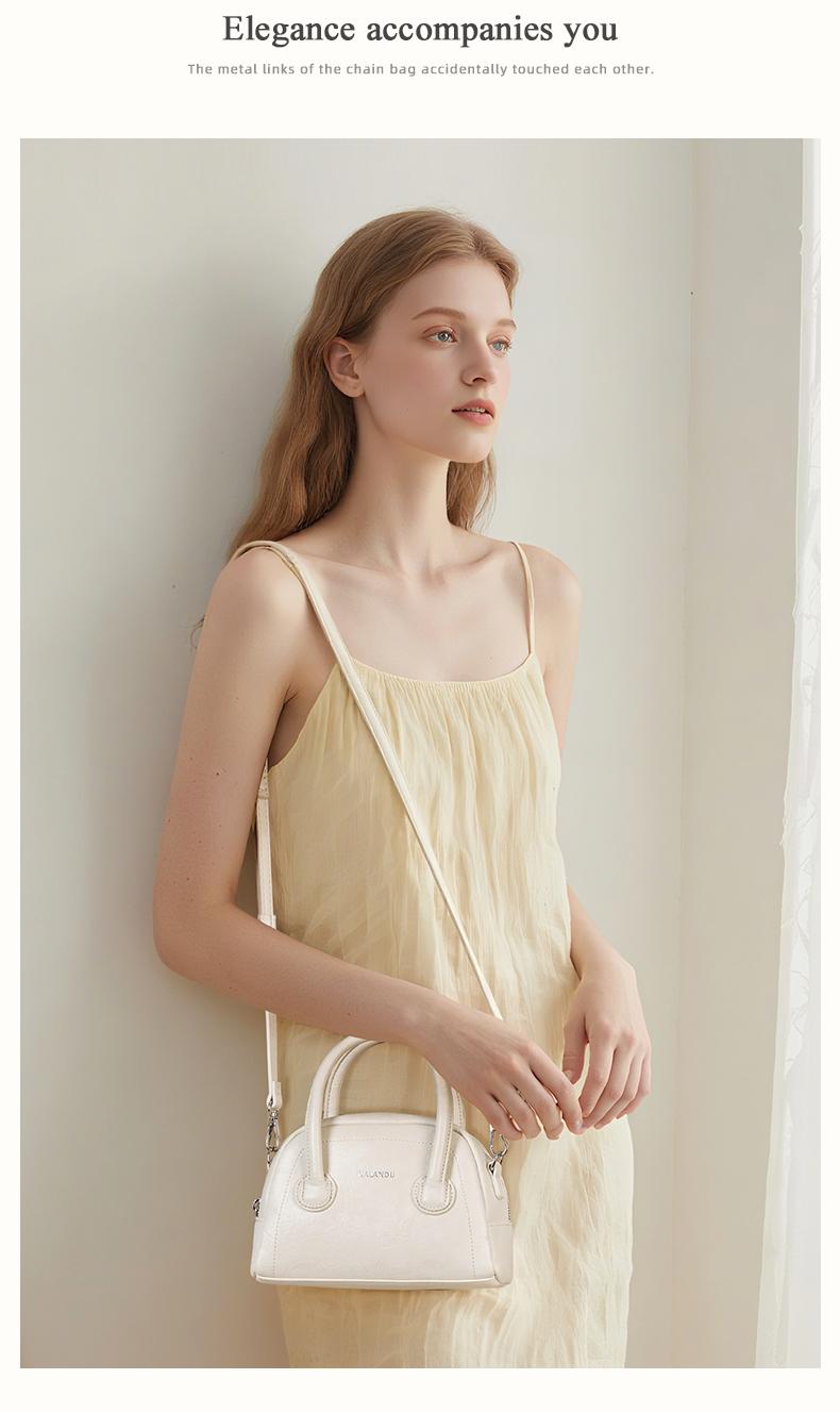 【Gia Bag】NALANDU Tas Selempang Wanita Elegan Fashion Sling Bag Bahu Cewek Kekinian Kulit OOTD Tampil Mewah