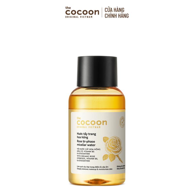 Nước tẩy trang hoa hồng Cocoon tẩy sạch makeup & cấp ẩm 140ml