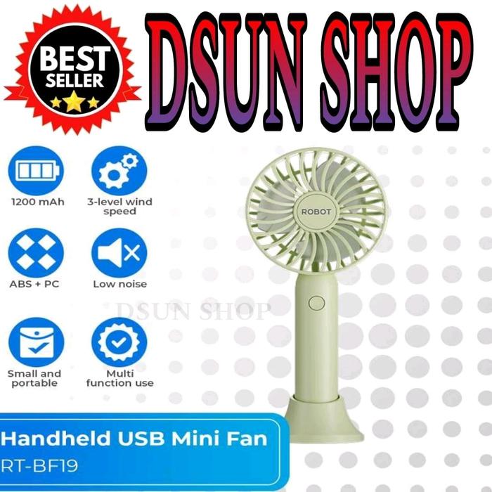 Jual ROBOT USB MINI FAN RT-BF19 GREEN /WHITE 75X6X176MM - Kab. Bogor ...