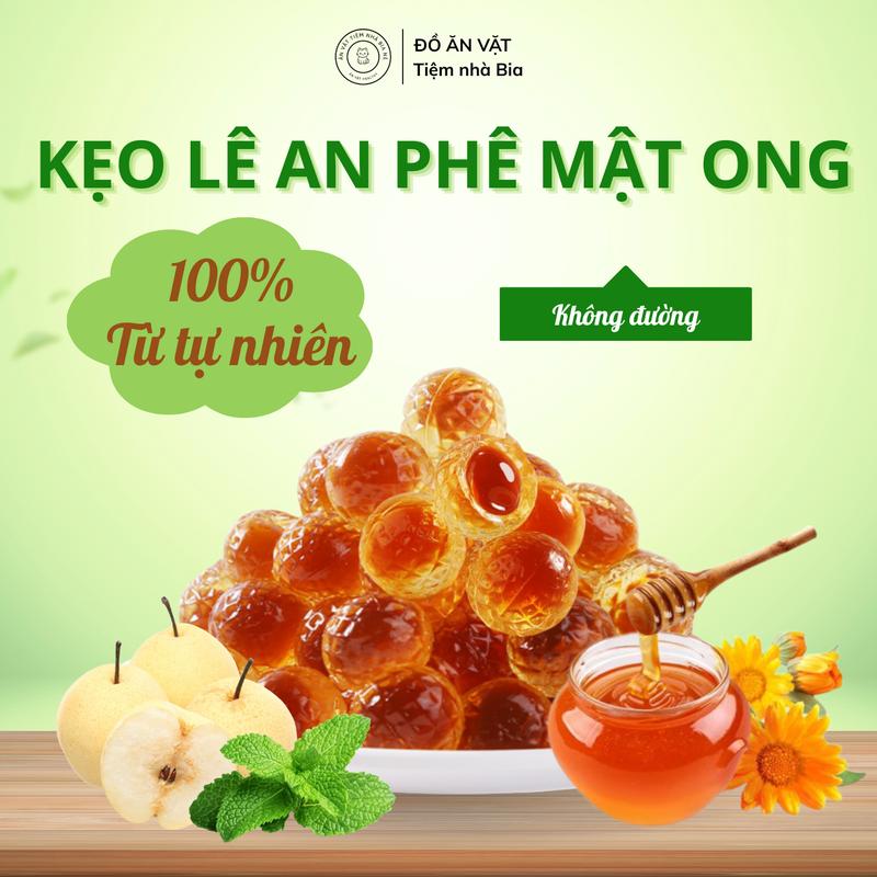  Kẹo lê an phế mật ong túi 500g- thanh nhiệt tiêu đờm mềm dẻo thơm ngon - Tiệm nhà Bia 