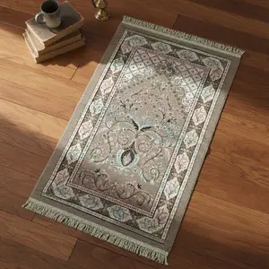 Sajadah Tambang Dewasa Yamani Uk 70x110 cm Bahan Chenille Perlengkapan Sholat