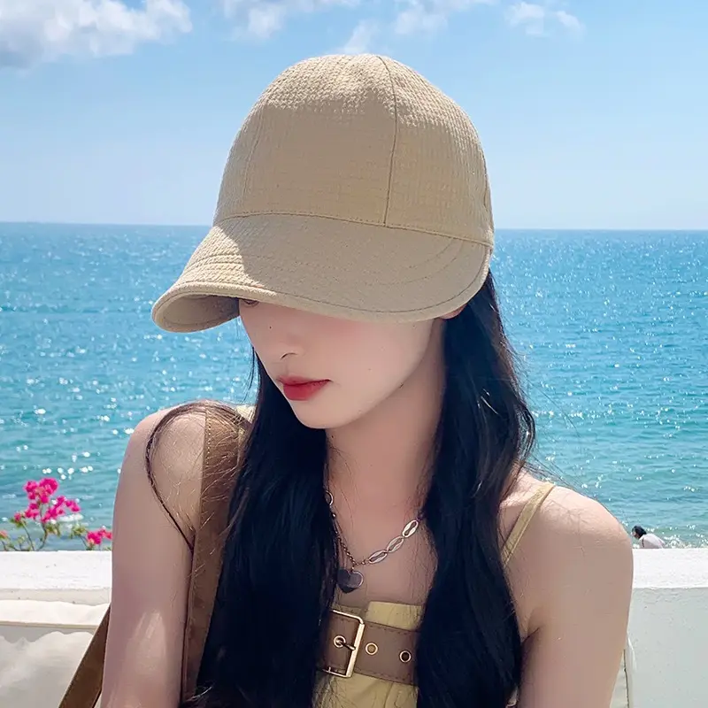 Topi Wanita Korean Style Pelindung UV Matahari Topi Pantai Ikat Kepala Fashion Topi Ember