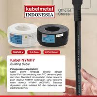 Gambar Kabel NYMHY NYYHY 2x1.5 mm Per Meter kabelmetal INDONESIA - Serabut Tembaga Fleksibel PVC Hitam Listrik KMI SNI dari Kabelmetal Indonesia Kota Administrasi Jakarta Timur 2 Tokopedia