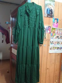 Product Review of Gamis Slavina Bordir Busui Kancing Muslim Wanita Simple Elegant Mayung Twill Nyaman Rempel Cantik from n**d a**. 1