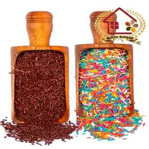 (1 kg) MESES Coklat atau Meses Warna Warni Kualitas Bagus Baking Food Makanan taburan donat lengkap sprinkle